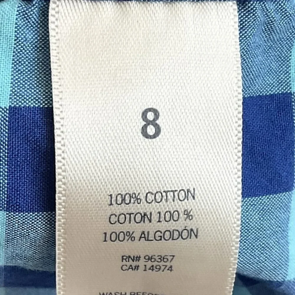 OSHKOSH B’GOSH PLAID BUTTON-DOWN SHIRT LIKE NEW